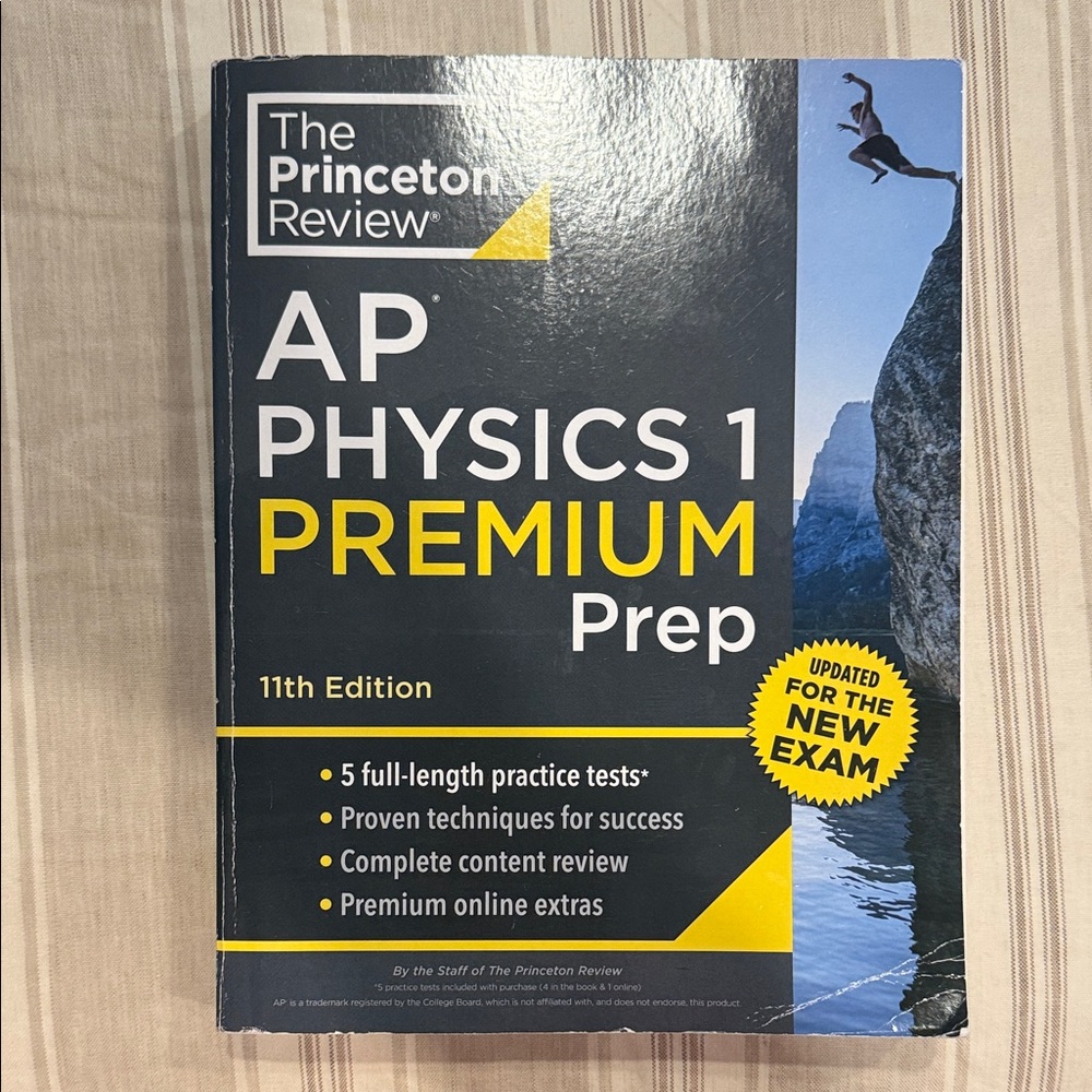 AP Physics 1 Premium Prep Book - Black and Yellow